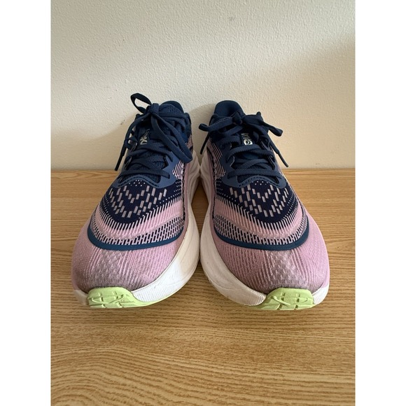 Hoka Womens Skyflow Pink/ Blue Running Shoes Sz 9 B - Picture 3 of 6
